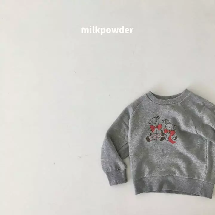 Milk Powder - Korean Children Fashion - #childrensboutique - Ribbon Sweatshirt - 12