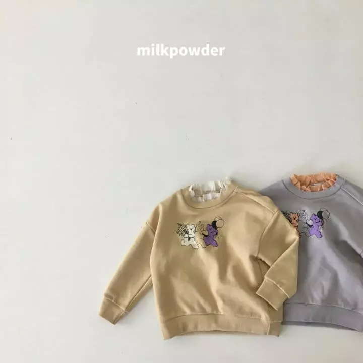 Milk Powder - Korean Children Fashion - #fashionkids - Bear Sweatshirt - 2