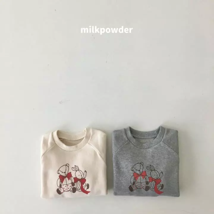Milk Powder - Korean Children Fashion - #kidsstore - Ribbon Sweatshirt - 3
