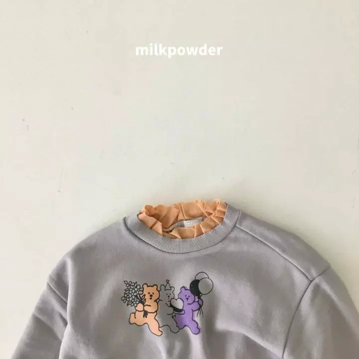 Milk Powder - Korean Children Fashion - #kidzfashiontrend - Bear Sweatshirt - 5