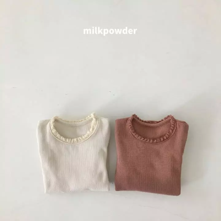 Milk Powder - Korean Children Fashion - #kidzfashiontrend - Waffle Tee - 3