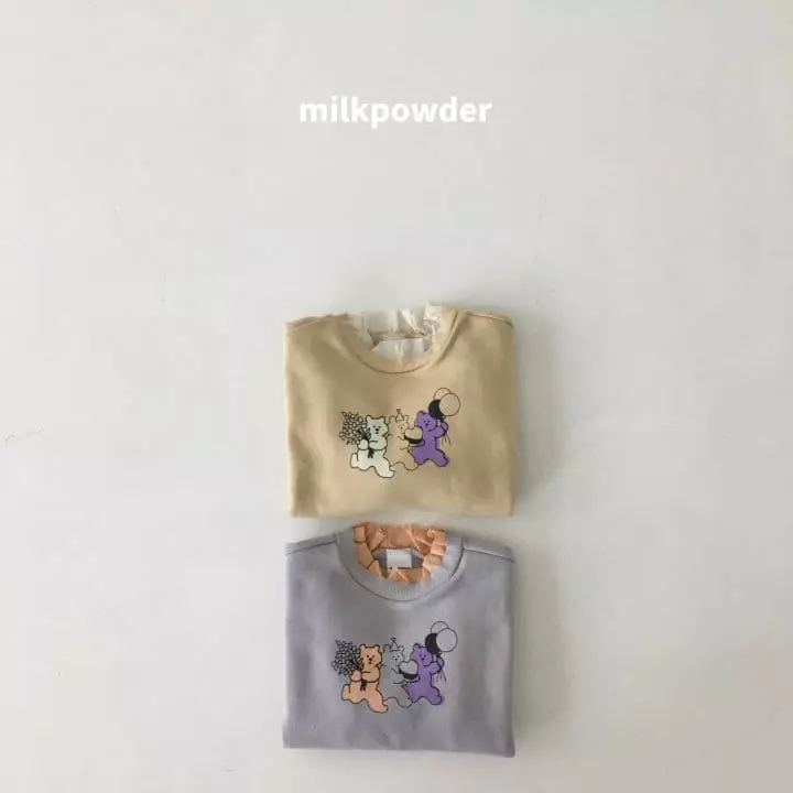Milk Powder - Korean Children Fashion - #littlefashionista - Bear Sweatshirt - 7