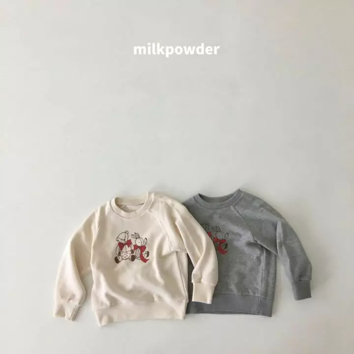 Milk Powder - Korean Children Fashion - #littlefashionista - Ribbon Sweatshirt - 6
