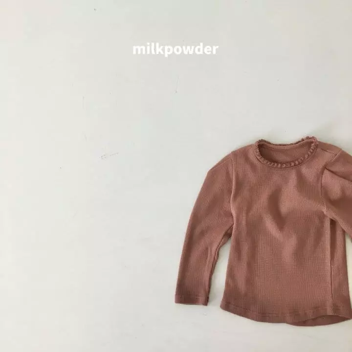 Milk Powder - Korean Children Fashion - #littlefashionista - Waffle Tee - 5