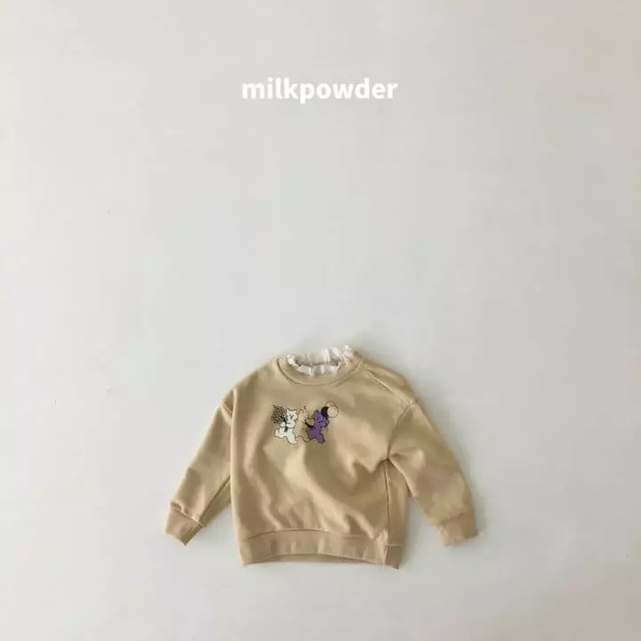 Milk Powder - Korean Children Fashion - #minifashionista - Bear Sweatshirt - 9