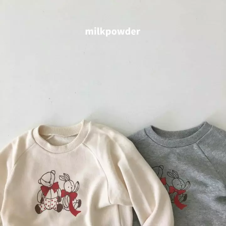 Milk Powder - Korean Children Fashion - #minifashionista - Ribbon Sweatshirt - 8