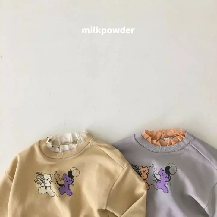 Milk Powder - Korean Children Fashion - #prettylittlegirls - Bear Sweatshirt - 10