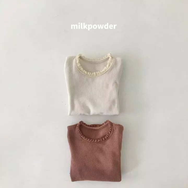 Milk Powder - Korean Children Fashion - #prettylittlegirls - Waffle Tee - 8