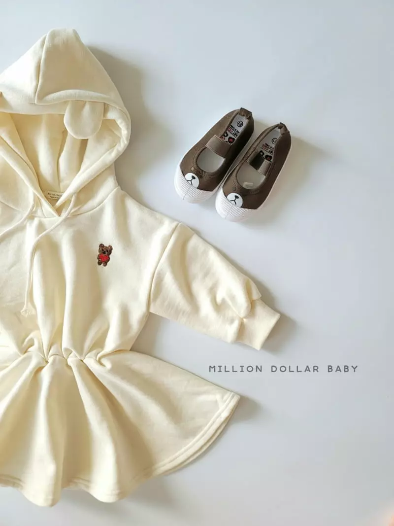 Million Dollar Baby - Korean Children Fashion - #Kfashion4kids - Heart Bear One-piece - 11