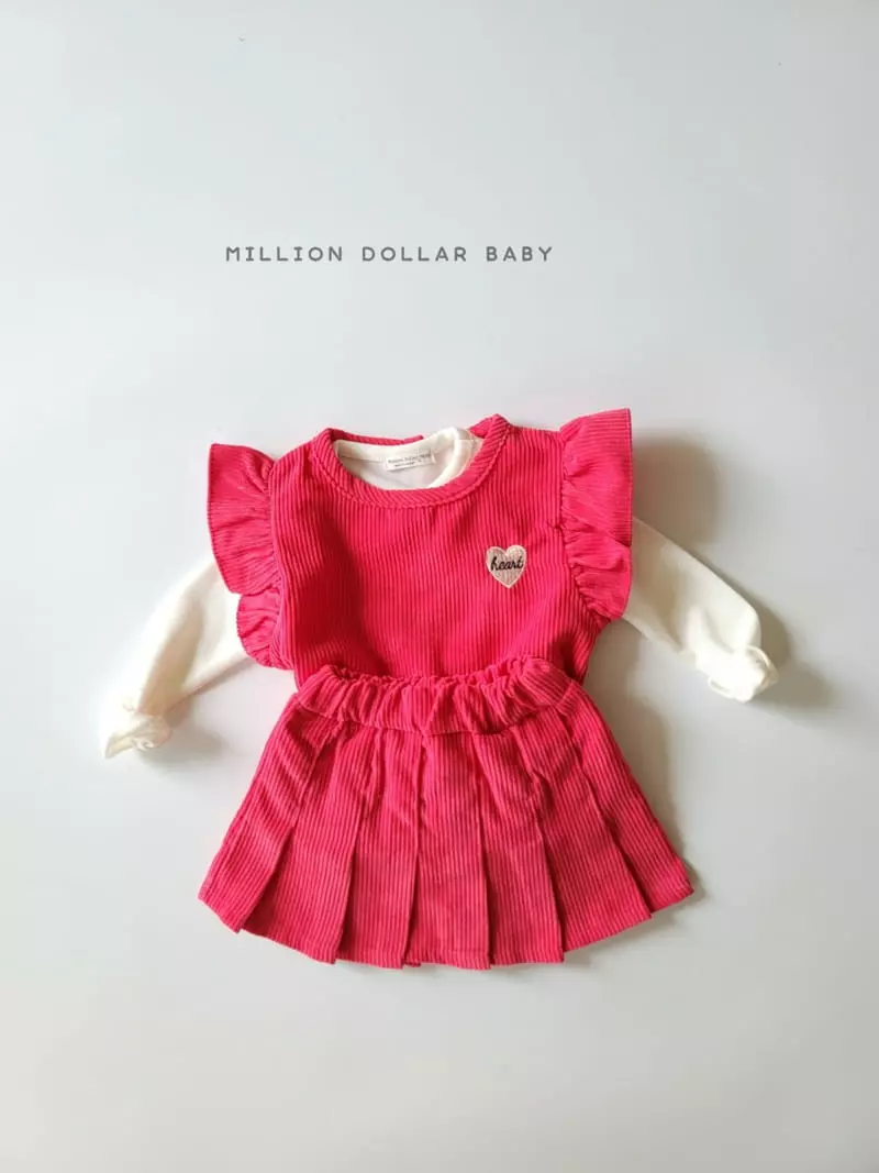 Million Dollar Baby - Korean Children Fashion - #childofig - Frill Vest Set - 8