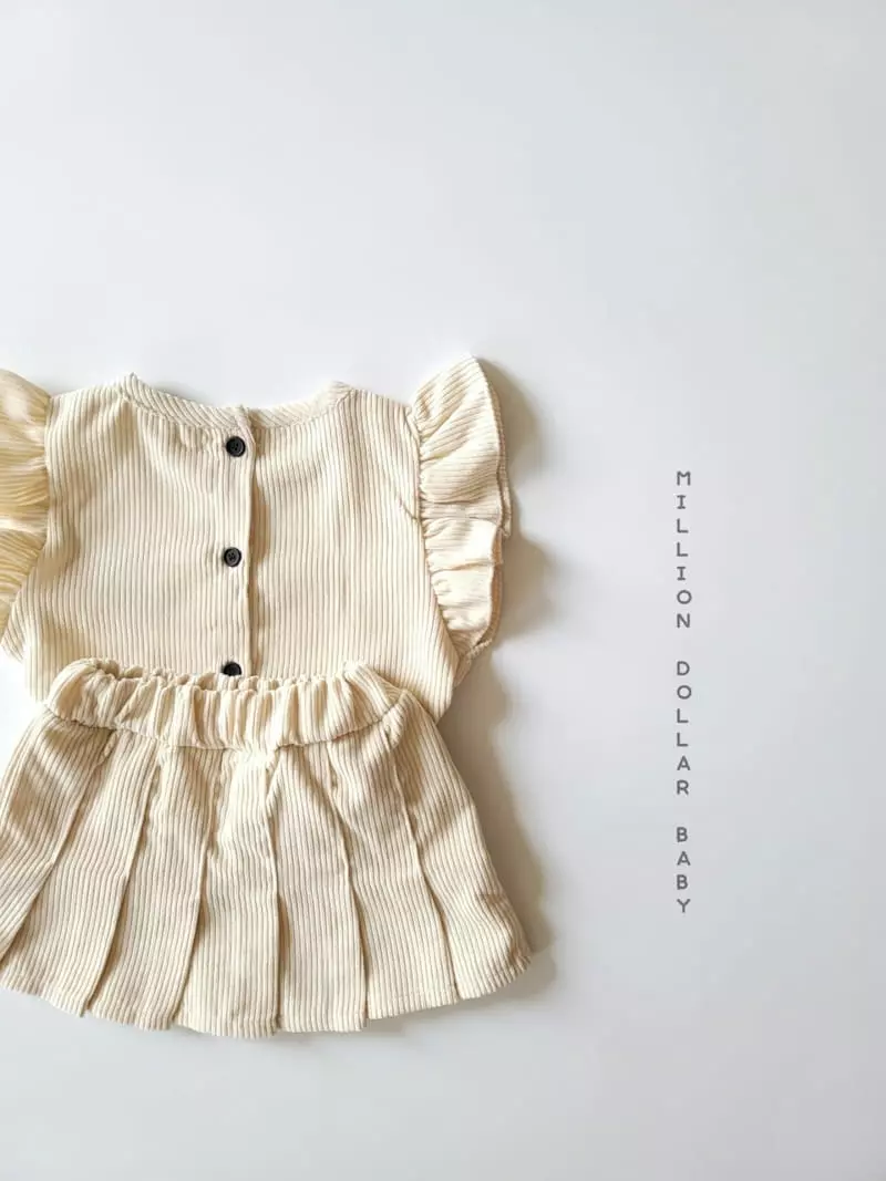 Million Dollar Baby - Korean Children Fashion - #childofig - Frill Vest Set - 9