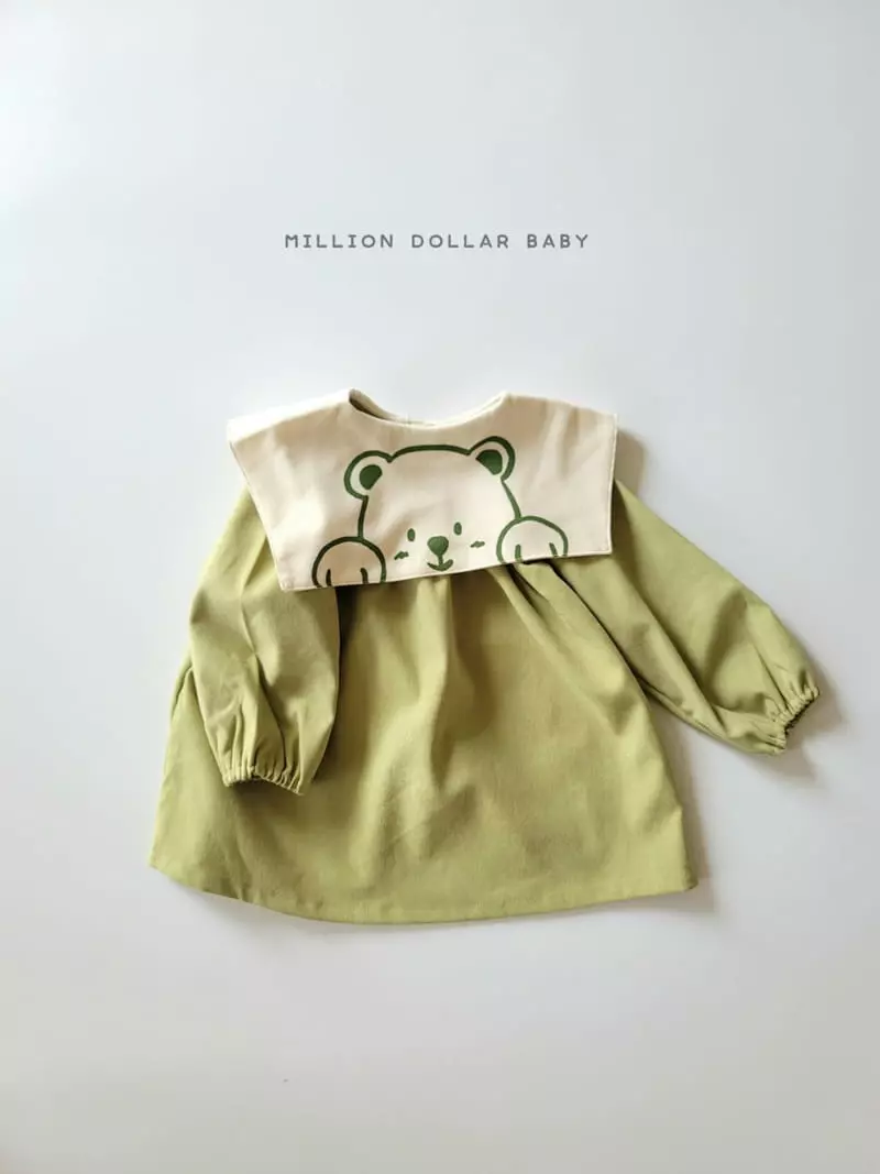 Million Dollar Baby - Korean Children Fashion - #childofig - Bear Sailor One-piece - 5