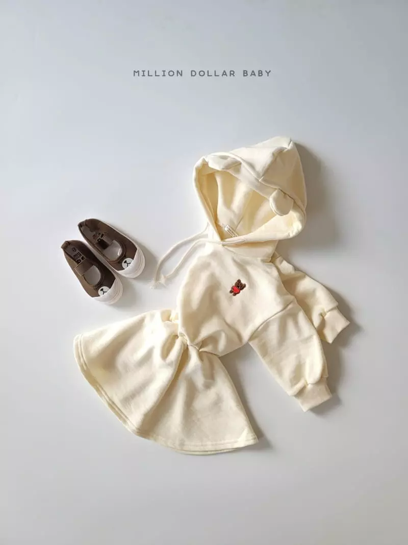Million Dollar Baby - Korean Children Fashion - #childofig - Heart Bear One-piece - 4