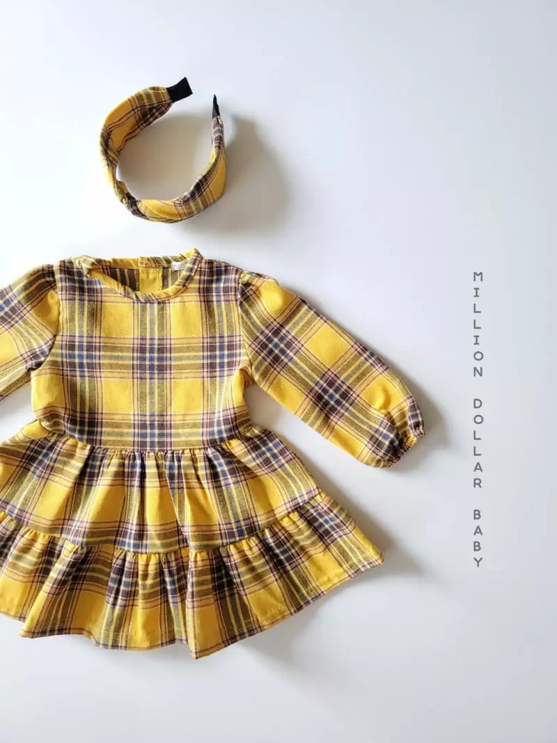 Million Dollar Baby - Korean Children Fashion - #designkidswear - Million Check Hairband - 7