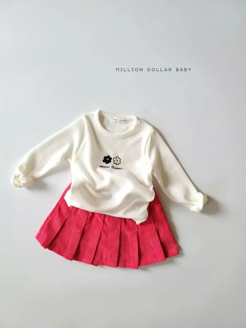Million Dollar Baby - Korean Children Fashion - #littlefashionista - Flower Tee - 3