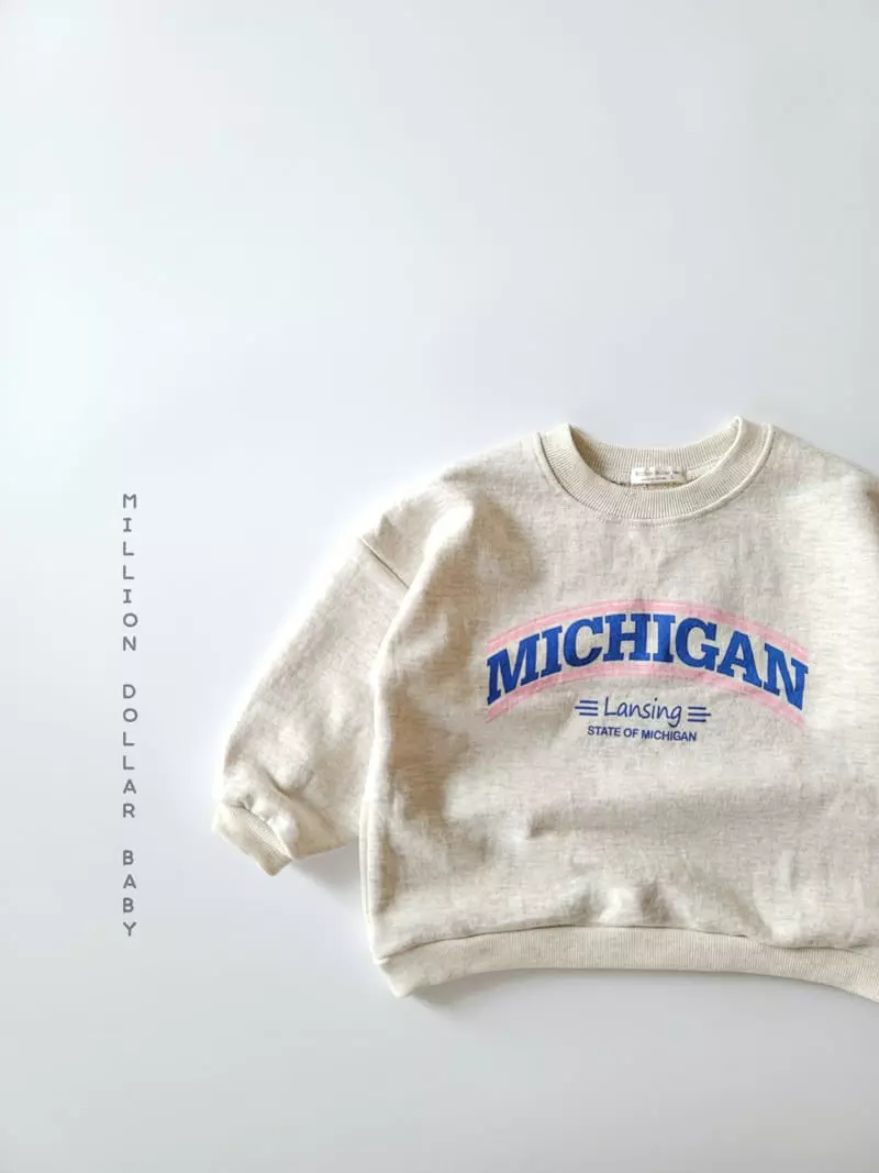 Million Dollar Baby - Korean Children Fashion - #littlefashionista - Michigan Sweatshrit - 11