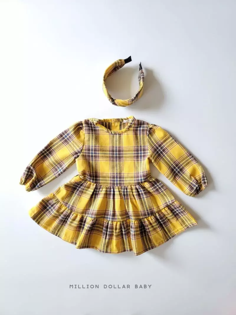 Million Dollar Baby - Korean Children Fashion - #magicofchildhood - Million Check Hairband