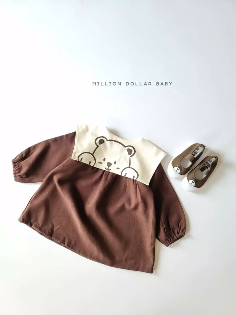 Million Dollar Baby - Korean Children Fashion - #minifashionista - Bear Sailor One-piece - 3
