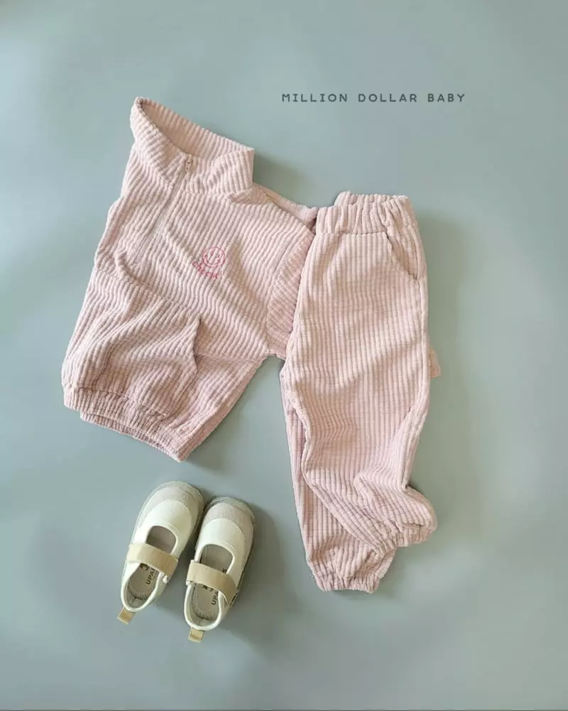 Million Dollar Baby - Korean Children Fashion - #prettylittlegirls - Waffle Rib Anorak Top Bottom Set - 11