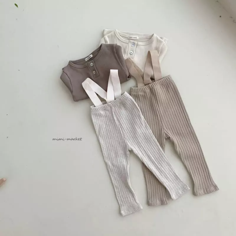 Mimi Market - Korean Baby Fashion - #babyboutique - Cozy Dungarees - 6