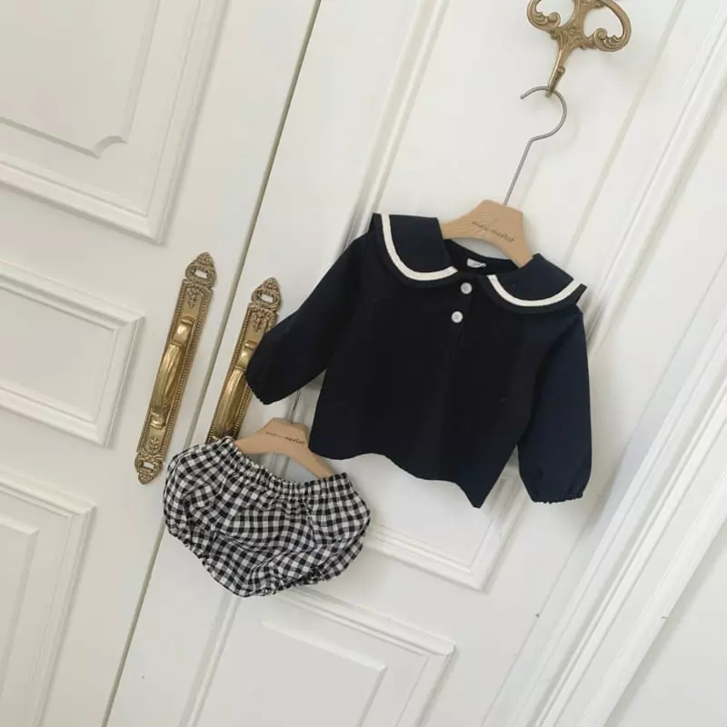 Mimi Market - Korean Baby Fashion - #babyboutique - Sailor Top Bottom Set - 5
