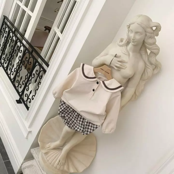 Mimi Market - Korean Baby Fashion - #babyboutique - Sailor Top Bottom Set - 3