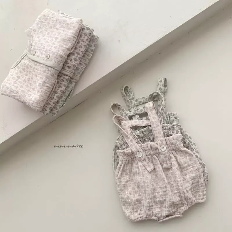 Mimi Market - Korean Baby Fashion - #babyboutiqueclothing - Happy Dungarees - 3