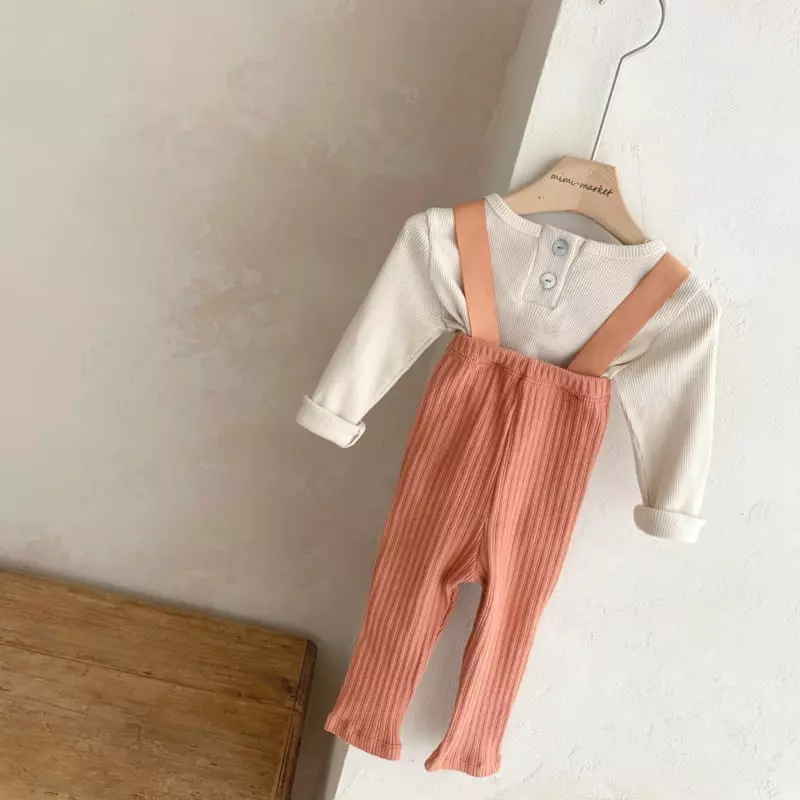 Mimi Market - Korean Baby Fashion - #babyboutiqueclothing - Cozy Dungarees - 8