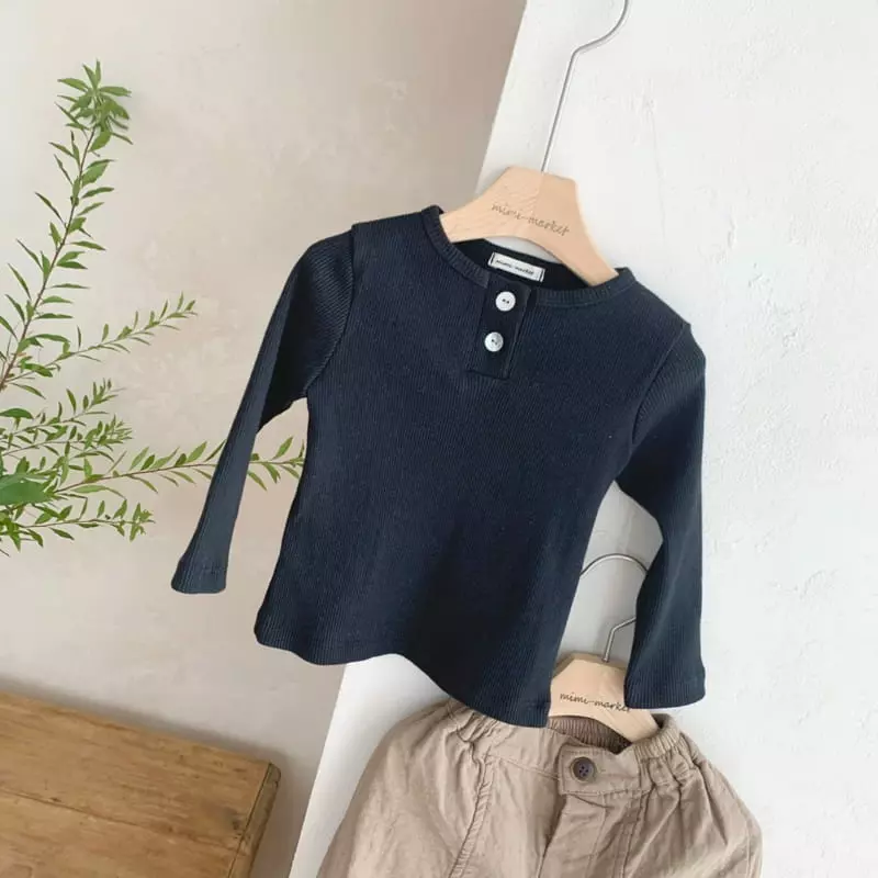 Mimi Market - Korean Baby Fashion - #babyboutiqueclothing - Button Tee - 2