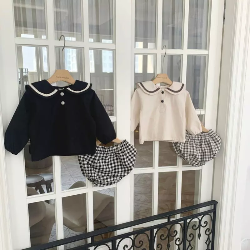 Mimi Market - Korean Baby Fashion - #babyboutiqueclothing - Sailor Top Bottom Set - 6