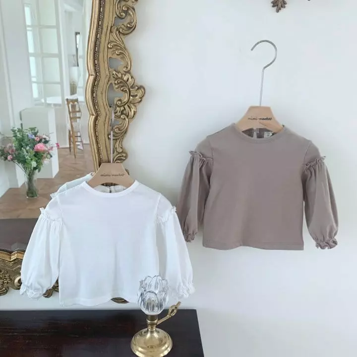 Mimi Market - Korean Baby Fashion - #babyboutiqueclothing - Sleeves Shirring Tee - 11
