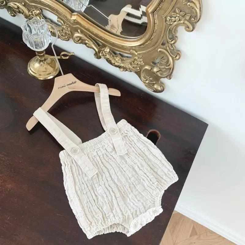 Mimi Market - Korean Baby Fashion - #babyclothing - Camel Dungarees - 7