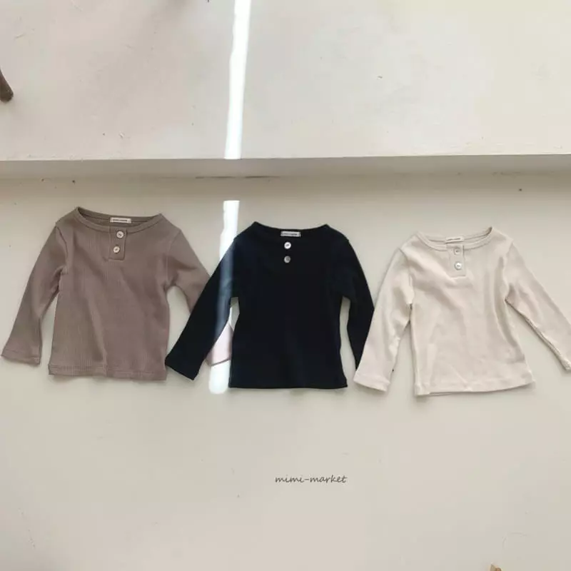 Mimi Market - Korean Baby Fashion - #babyclothing - Button Tee - 3