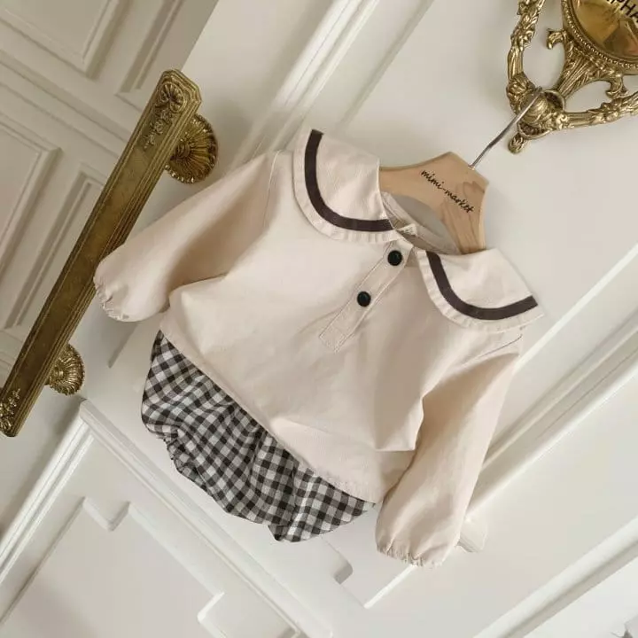 Mimi Market - Korean Baby Fashion - #babyclothing - Sailor Top Bottom Set - 5