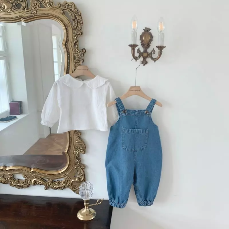 Mimi Market - Korean Baby Fashion - #babyfashion - Momo Denim Dungarees