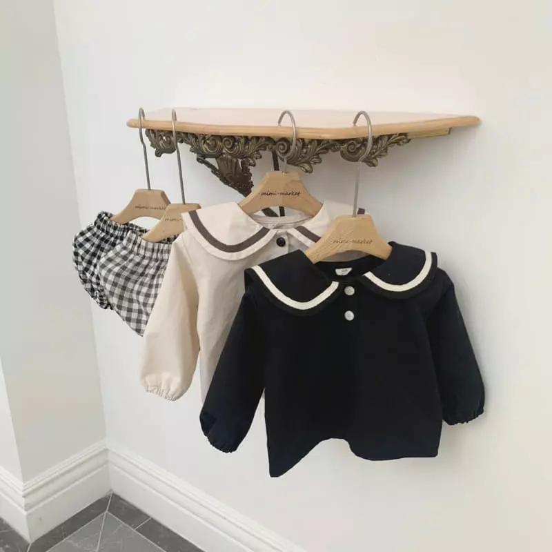 Mimi Market - Korean Baby Fashion - #babyfashion - Sailor Top Bottom Set - 8