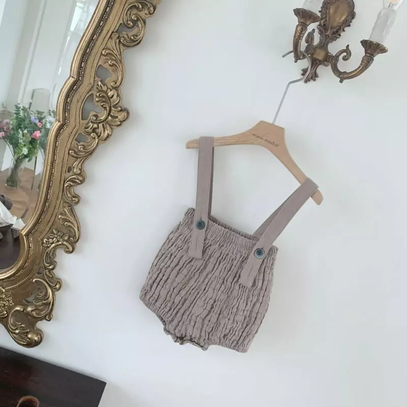 Mimi Market - Korean Baby Fashion - #babyfever - Camel Dungarees - 9