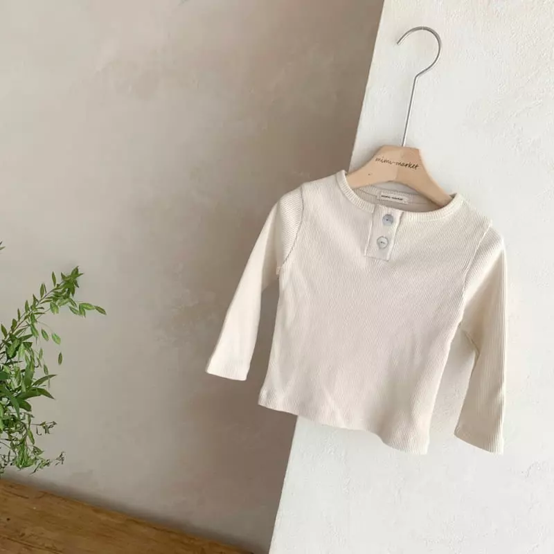 Mimi Market - Korean Baby Fashion - #babyfever - Button Tee - 5