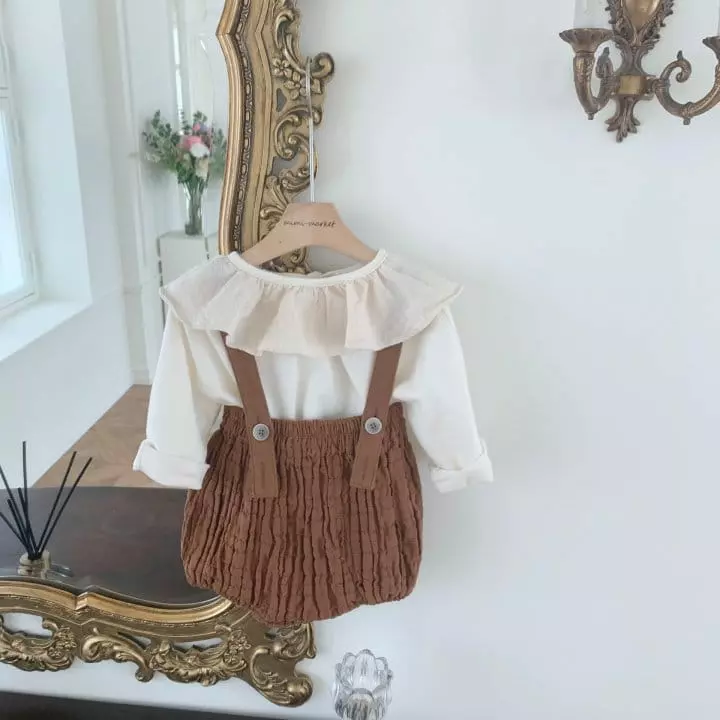 Mimi Market - Korean Baby Fashion - #babyfever - Camel Dungareed - 7