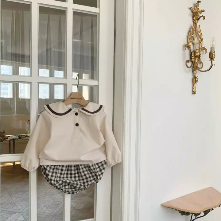 Mimi Market - Korean Baby Fashion - #babyfever - Sailor Top Bottom Set - 7