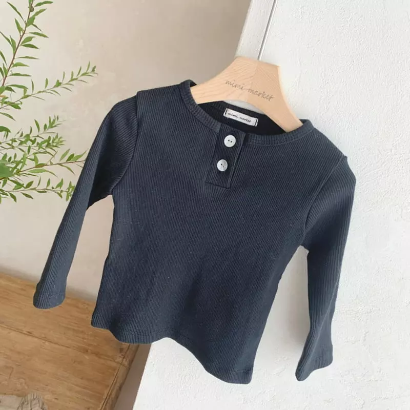 Mimi Market - Korean Baby Fashion - #babygirlfashion - Button Tee - 6