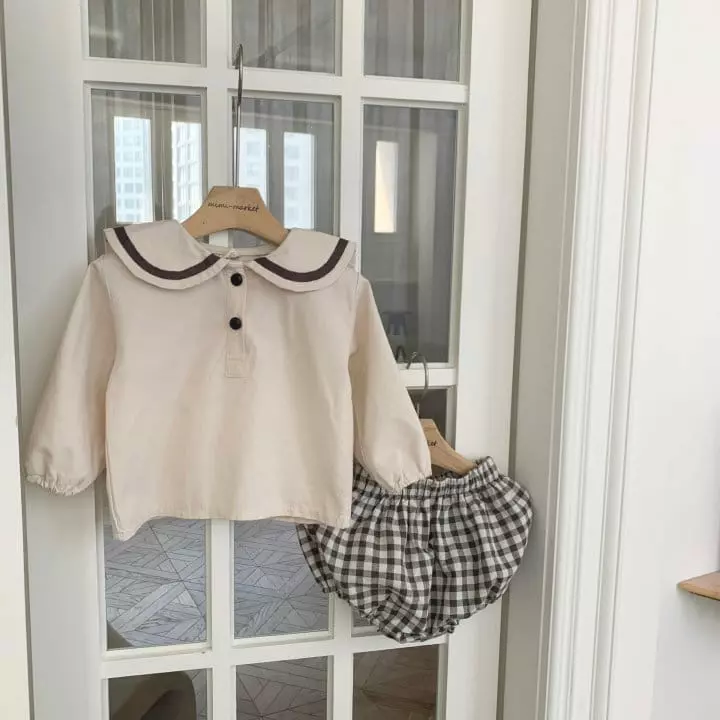 Mimi Market - Korean Baby Fashion - #babylifestyle - Sailor Top Bottom Set - 9