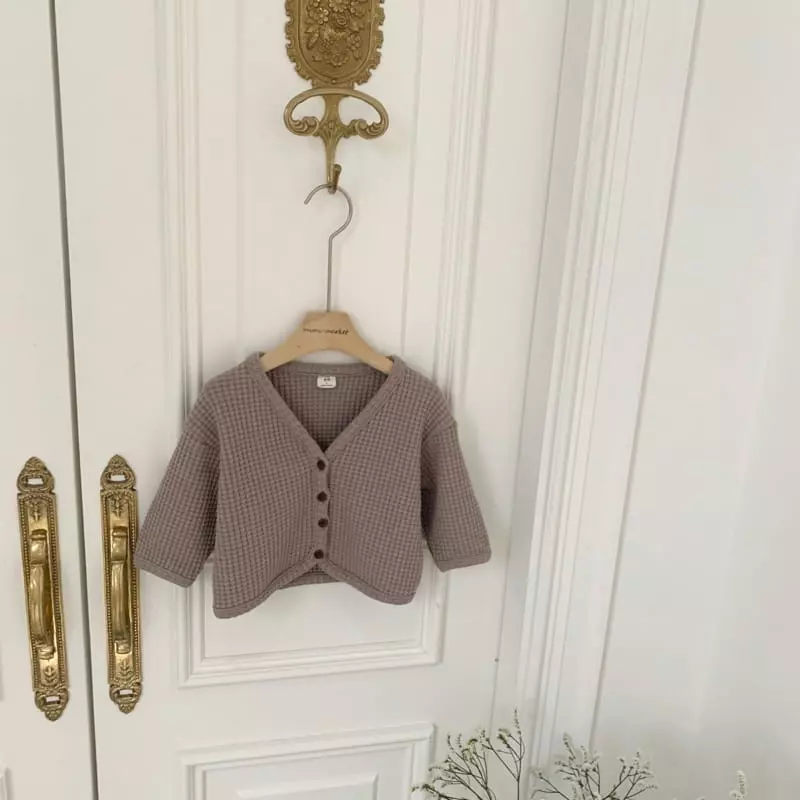 Mimi Market - Korean Baby Fashion - #babyoninstagram - Waffle Cardigan - 6