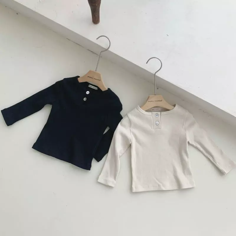 Mimi Market - Korean Baby Fashion - #babyootd - Button Tee - 9