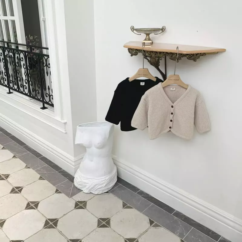 Mimi Market - Korean Baby Fashion - #babyootd - Waffle Cardigan - 7