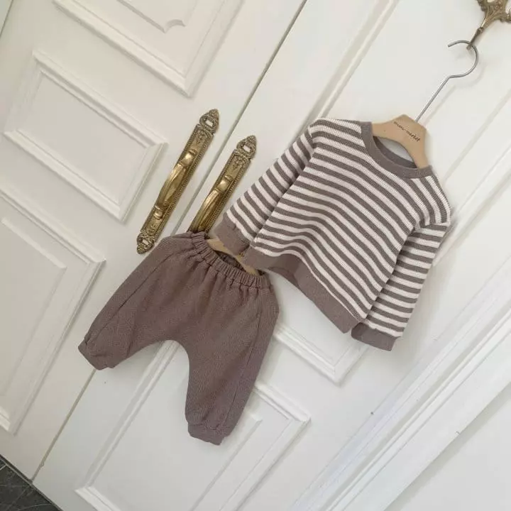 Mimi Market - Korean Baby Fashion - #babyootd - Mimi Top Bottom Set - 5