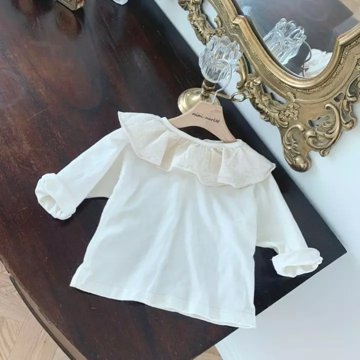 Mimi Market - Korean Baby Fashion - #babyootd - Lora Collar Tee - 11