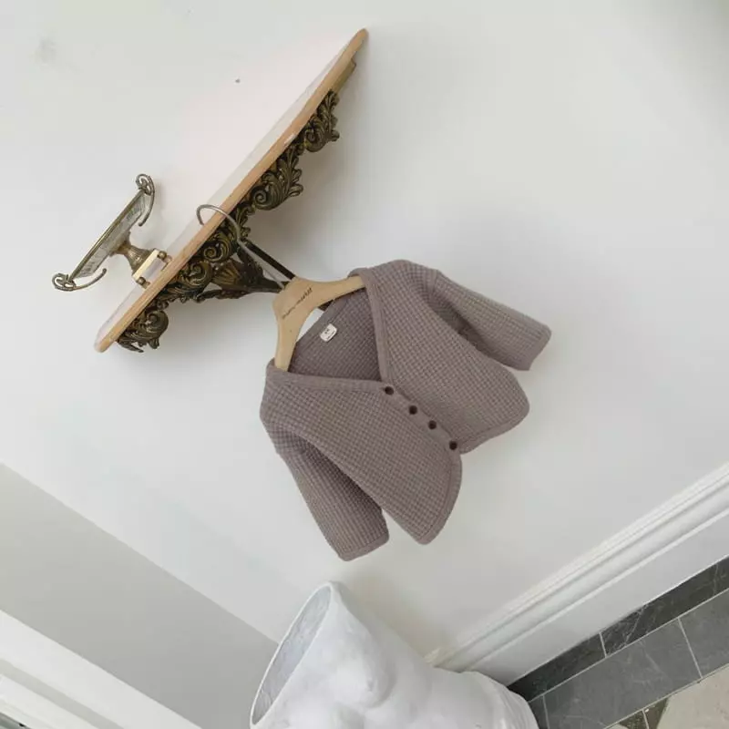 Mimi Market - Korean Baby Fashion - #babyoutfit - Waffle Cardigan - 9
