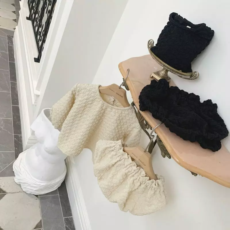 Mimi Market - Korean Baby Fashion - #babyoutfit - Off Top Bottom Set
