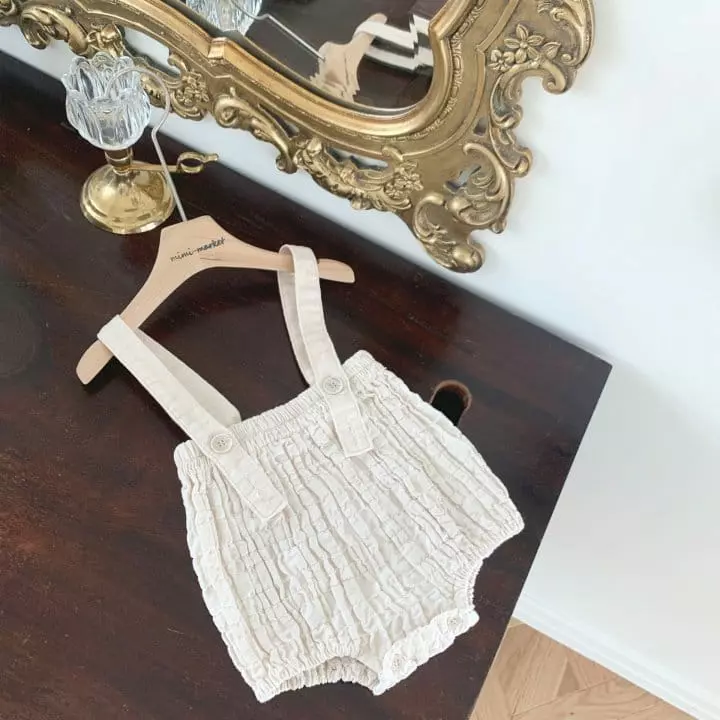 Mimi Market - Korean Baby Fashion - #babyoutfit - Camel Dungareed - 12